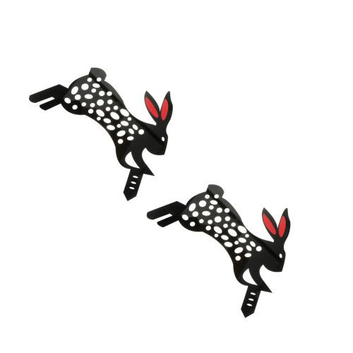 2Pcs Lightweight Acrylic Rabbit Shape Party Scene Lawn 2
