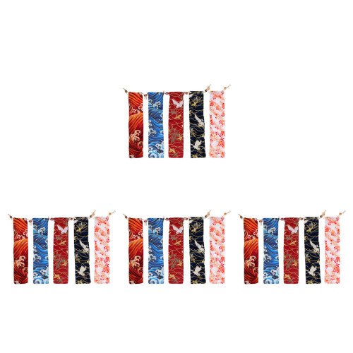 20Pcs Portable Multi Fabric Drawstring Pouches for Chopsticks Storage 1