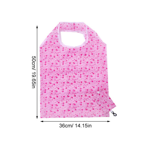 6pcs polyester foldable shopping bags, reusable grocery pouches 1