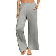 Women's yoga pants, wide-leg pants, comfortable,-Gray S