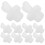 10Pièces Caps Silicone Forme Protection Anti- Pailles 10