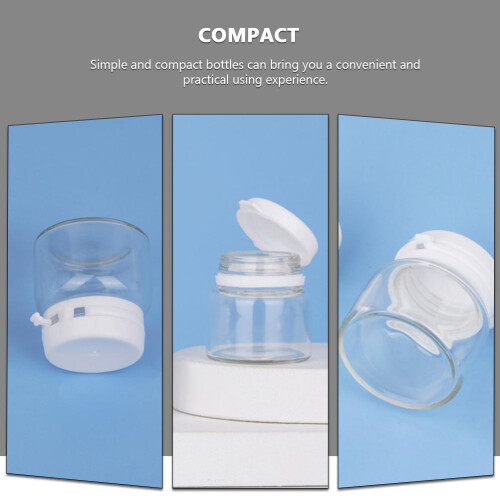 15Pcs Clear Glass Cream Bottles Practical Cosmetic Storage Containers 2