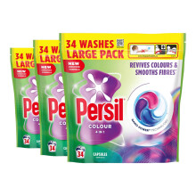 Persil Colour laundry capsules 4 in 1fast-dissolving Washing pods 102 Wash, 3Pk
