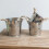 1Silver Rustic Stainless Steel Flower Pot Storage Bucket Decor 9