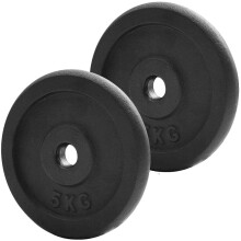 (2 x 5kg) Pair of Iron Weight Plates