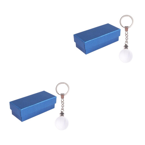 2St Creatieve Basketbal Sleutelhanger Met Gloeiend Effect Assorti 1