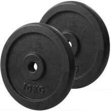 (2 x 10kg) Pair of Iron Weight Plates