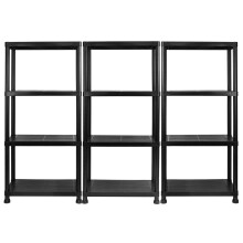 (4 Tier Shelf, 3x Units) Garage Storage Shelves