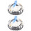 2Pcs Multi-Use Kitchen Garlic and Egg Storage Basket Rustproof Iron 4