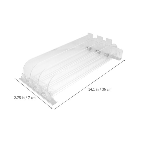 1Set White Ps Shelf Drink Pusher for Shop Fast Display and 1