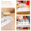 1Set White Ps Shelf Drink Pusher for Shop Fast Display and 6