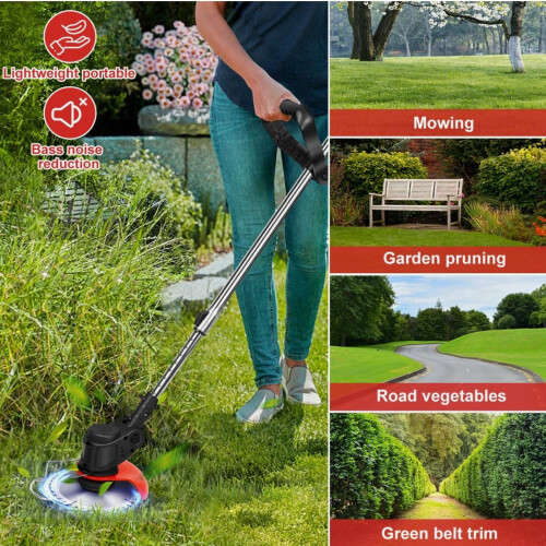 24V Cordless Strimmer & 2 Batteries 1