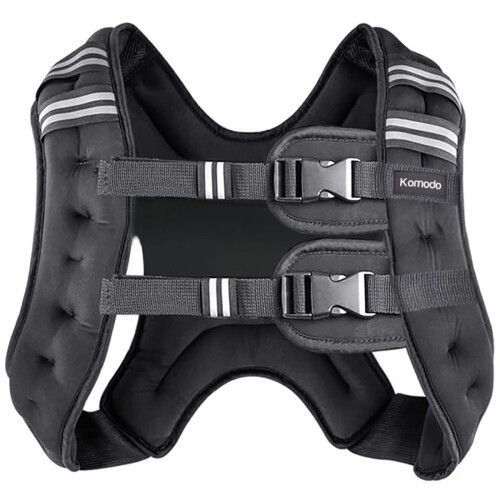 Komodo (Black, 5kg) Neoprene Weighted Vest 1