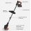 24V Cordless Strimmer & 2 Batteries 10