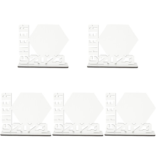 5St Duurzaam Wit Frame Graduation Tafelornament 1