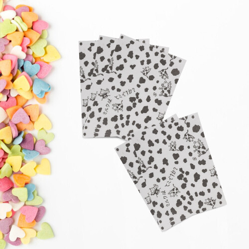 100Sheets Black Cow Patterned Candy Wrapping Paper for Kitchen Use 2