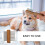 1Stk Pet Grooming Holzgriff Doppelseitig Haarentferner Multicolor 3
