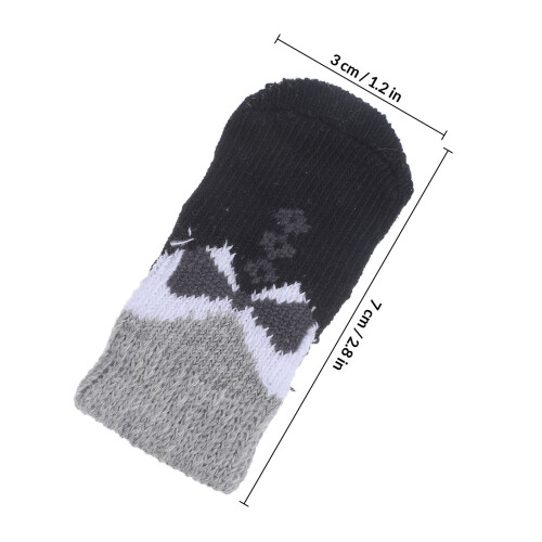 8Stk Strapazierfähige Polyester Hundesocken Mit Antirutsch Sohle 1