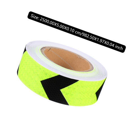 1Rolle PVC Warnklebeband Reflektorband Lichtgrün 1