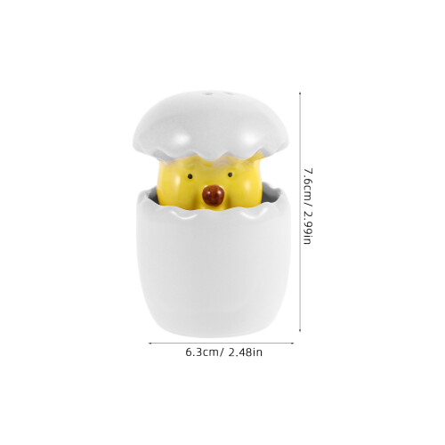 1 kükenförmiges pfefferglas, , weiß 1