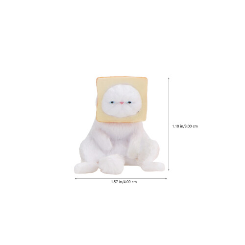 4St Plastic Kat Decoraties Schattig Bureau Ornament 1