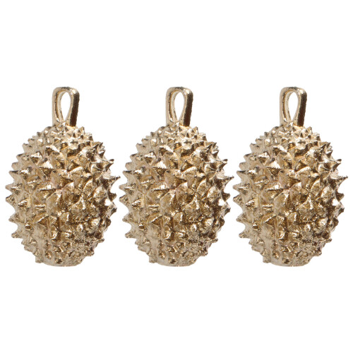 6St Gouden Messing Durian Keychain Decoratie 1