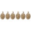 6St Gouden Messing Durian Keychain Decoratie 3