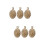 6St Gouden Messing Durian Keychain Decoratie 4