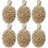 6St Gouden Messing Durian Keychain Decoratie 6