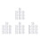 40Pcs Decorative Mini Beer Cups Resin Miniature Smooth Surface Decors 5