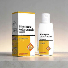 (1PCS) Szampon przeciwłupieżowy z ketokonazolem 90 ml, delikatna pielęgnacja skóry głowy, łagodząca łupież