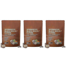(3 Packs) Voedingsgels en -kauwtabletten met bijvoet en zwarte walnoot, 240 stuks - G