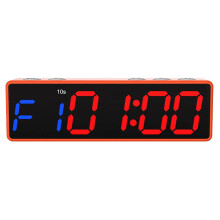 (orange) Timer GymNext Flex - Edizione Casa - Timer a intervalli con LED controllabile tramite app Bluetooth