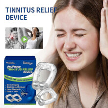 (2Pair) Acupeace Tinnitus Relief Device, Acupeace Anti Tinnitus Relief Ear Clip, Apparaat om oorsuizen te stoppen.