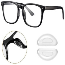 (1Pairs) Naselli autoadesivi antiscivolo in morbido silicone trasparente per occhiali da vista |