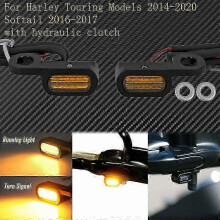 (Turn Signal Light 9) 2 luces LED intermitentes ámbar para motocicleta con certificación E Mark para Harley Touring Sportster