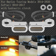 (Turn Signal Light 12) 2 luces LED intermitentes ámbar para motocicleta con certificación E Mark para Harley Touring Sportster