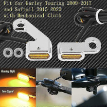(Turn Signal Light 2) 2 luces LED intermitentes ámbar para motocicleta con certificación E Mark para Harley Touring Sportster