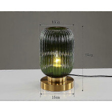 (Dia13cm Green, Dia20cm Green) Επιτραπέζιες λάμπες Nordic Study Υπνοδωμάτιο Διακόσμηση κομο