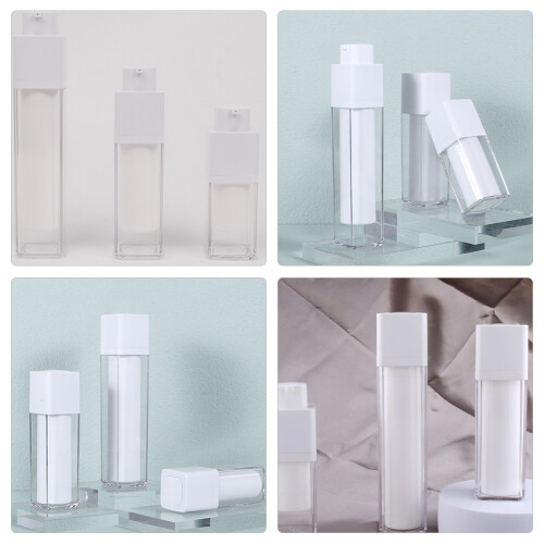 3St Plastic Airless Pompflessen Draagbare Reiscrème 2