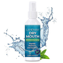 (2pcs) Xylitol Dry Mouth Spray - Fresh Breath Mouth Spray with Mint, Stimulates Saliva, Fast Acting Extended