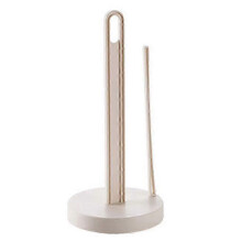 (beige) Soporte vertical para rollos de papel, estante de escritorio para toallas de papel de cocina, sin perforaciones.