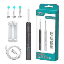 (black) NE3 Smart Visual Ear Cleaner 1080P Oorstick Otoscoop Draadloos Oorwasverwijderingsinstrument Oorprikker met LED