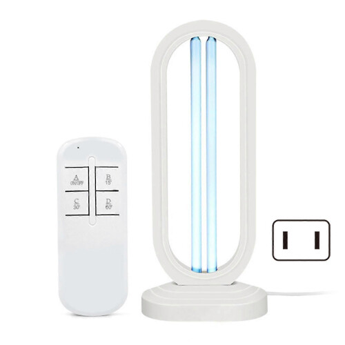 (US plug, White) Λάμπα υπεριώδους όζοντος 38W, κινητή λάμπα χαλαζία-υπερ