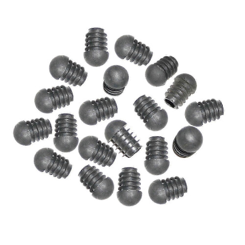 (19mmx29mm, Black) 20 τεμάχια ένθετα στρογγυλού σωλήνα, ένθετα ποδιών καρέκ