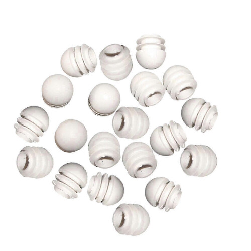 (19mmx20mm, White) 20 τεμάχια ένθετα στρογγυλού σωλήνα, ένθετα ποδιών καρέκ