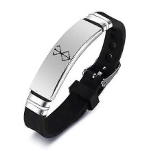 (4) Titanium Steel Silicone Medical Information Bracelet_cp -CN-NEW