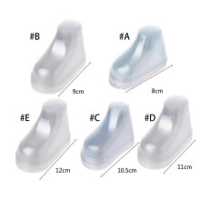 (-9.0cm (0-3 months) B) 10 unidades de hormas de plástico transparente para exhibir los pies del bebé, ideales para patucos,