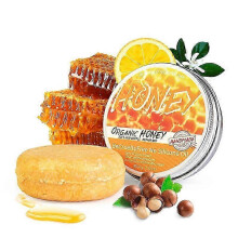(Honey) Organiczny szampon w kostce z imbirem, przeciw wypadaniu włosów, mydło, pielęgnacja wzrostu włosów