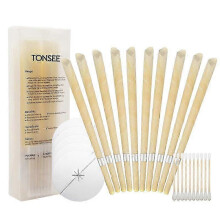 (40pcs) 10-50 Pack Beeswax Ear Candles Wax Removal, 9 Inches Natural Ear Wax Candles For Ear Candling Wax Removal,